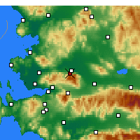 Nearby Forecast Locations - Manisa - Map