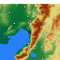 Nearby Forecast Locations - Dörtyol - Mapa