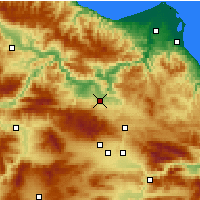 Nearby Forecast Locations - Vezirköprü - Mapa