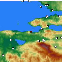 Nearby Forecast Locations - Mudanya - Map