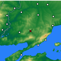 Nearby Forecast Locations - Malkara - Map