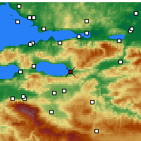 Nearby Forecast Locations - İznik - Mapa