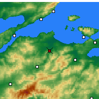 Nearby Forecast Locations - Biga - Map