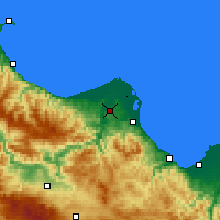 Nearby Forecast Locations - Bafra - Mapa