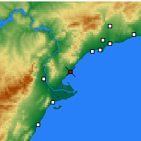 Nearby Forecast Locations - L'Ametlla de Mar - Mapa