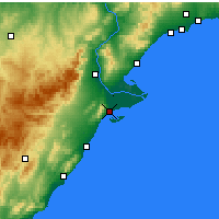 Nearby Forecast Locations - La Ràpita - Mapa