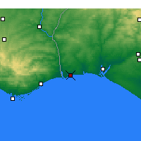 Nearby Forecast Locations - Isla Cristina - Map
