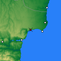 Nearby Forecast Locations - Balchik - Mapa