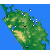 Nearby Forecast Locations - Kaikohe - Map