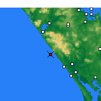 Nearby Forecast Locations - Maunganui Bluff - Mapa