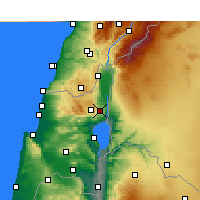 Nearby Forecast Locations - Rosh Pinna - Map
