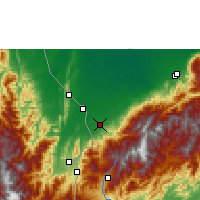Nearby Forecast Locations - La Fría - Map