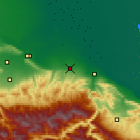 Nearby Forecast Locations - Khasavyurt - Map