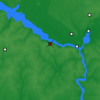 Nearby Forecast Locations - Kamianske - Mapa
