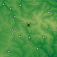 Nearby Forecast Locations - Yenakiieve - Mapa