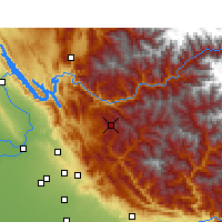 Nearby Forecast Locations - Shimla - Mapa