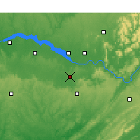 Nearby Forecast Locations - Hartselle - Map