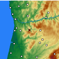 Nearby Forecast Locations - Arouca - Mapa