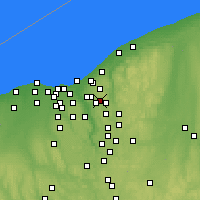 Nearby Forecast Locations - Bedford Heights - Map
