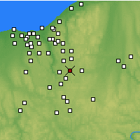Nearby Forecast Locations - Kent - Mapa