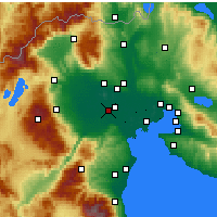 Nearby Forecast Locations - Alexandreia - Mapa