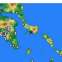 Nearby Forecast Locations - Karystos - Mapa