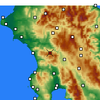 Nearby Forecast Locations - Andritsaina - Map