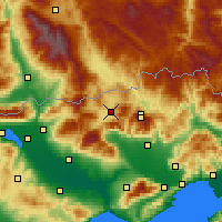 Nearby Forecast Locations - Kato Nevrokopi - Map