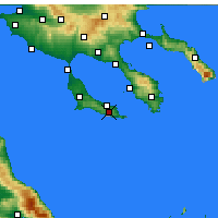 Nearby Forecast Locations - Pallini - Map