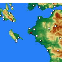 Nearby Forecast Locations - Vartholomio - Mapa