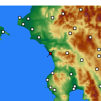 Nearby Forecast Locations - Zacharo - Map