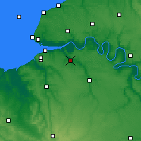 Nearby Forecast Locations - Pont-Audemer - Mapa