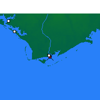 Nearby Forecast Locations - Apalachicola - Map