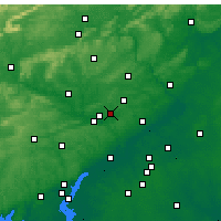 Nearby Forecast Locations - Philadelphia - Mapa