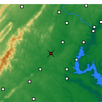 Nearby Forecast Locations - Warrenton - Mapa