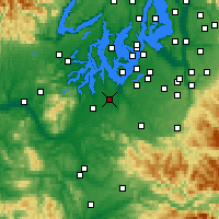 Nearby Forecast Locations - Lacey - Map