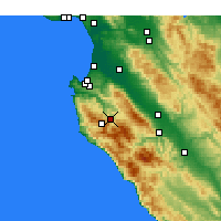 Nearby Forecast Locations - Carmel Valley - Map