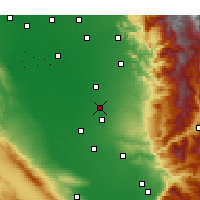 Nearby Forecast Locations - Delano - Map