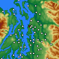 Nearby Forecast Locations - Edmonds - Mapa