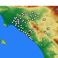 Nearby Forecast Locations - Laguna Hills - Map