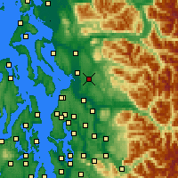 Nearby Forecast Locations - Lake Stevens - Map