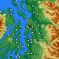 Nearby Forecast Locations - Lynnwood - Mapa