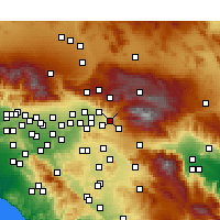 Nearby Forecast Locations - Mentone - Map