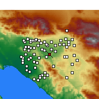 Nearby Forecast Locations - Norco - Map