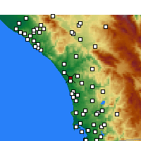 Nearby Forecast Locations - Oceanside - Map