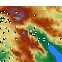 Nearby Forecast Locations - Palm Springs - Mapa