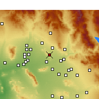 Nearby Forecast Locations - Paradise Valley - Mapa