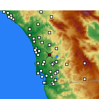 Nearby Forecast Locations - Poway - Map