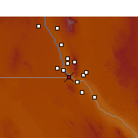 Nearby Forecast Locations - Sunland Park - Map