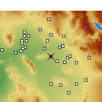 Nearby Forecast Locations - Tempe - Mapa